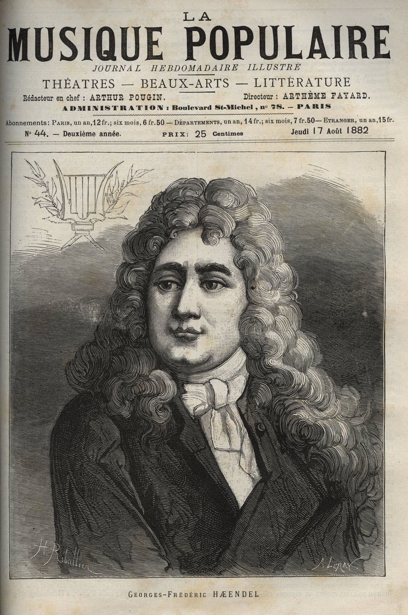 George Frederick Händelin muotokuva (Georg Friedrich Handel tekijältä Unknown artist