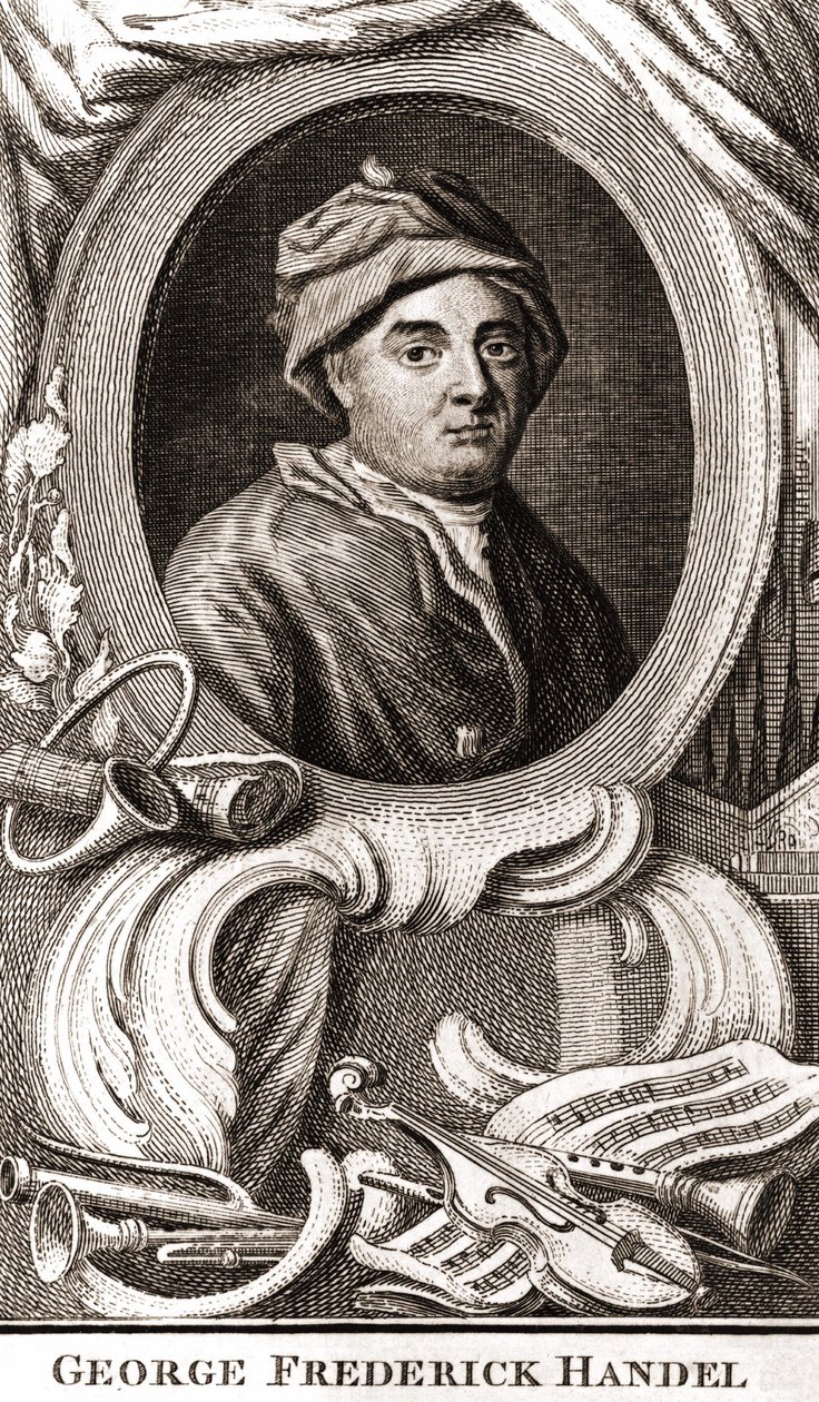 George Frederick Händelin muotokuva (Georg Friedrich Handel tekijältä Unknown artist