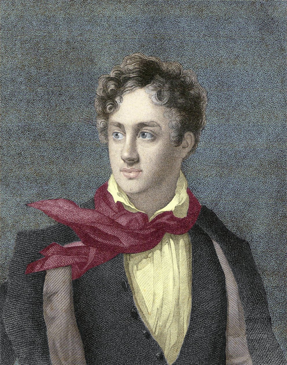 George Gordon Noelin muotokuva, 6. Baron Byron, Lord Byron (1788-1824) tekijältä Unknown artist