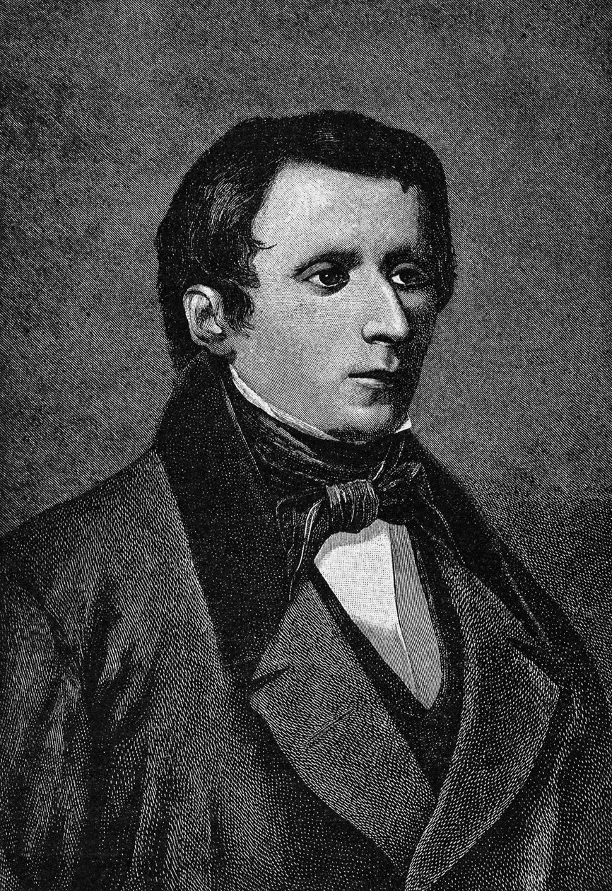 Giacomo Leopardin (1798-1837), italialaisen kirjailijan muotokuva. tekijältä Unknown artist