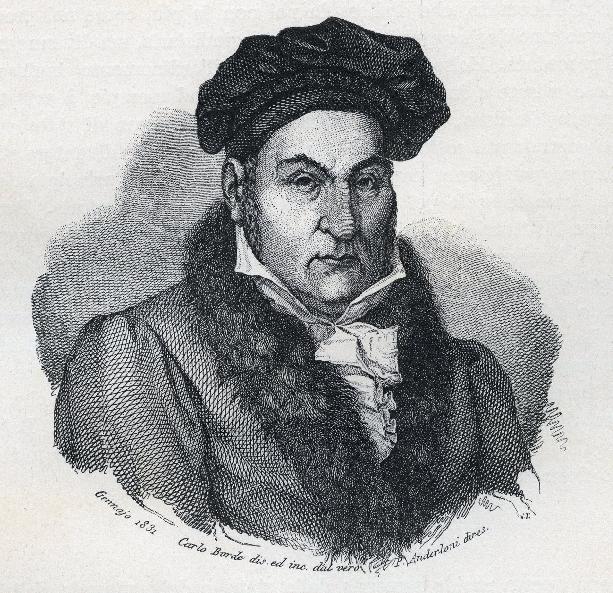 Muotokuva Giandomenico (Gian Domenico) Romagnosista (1761-1835), italialainen filosofi ja lakimies tekijältä Unknown artist