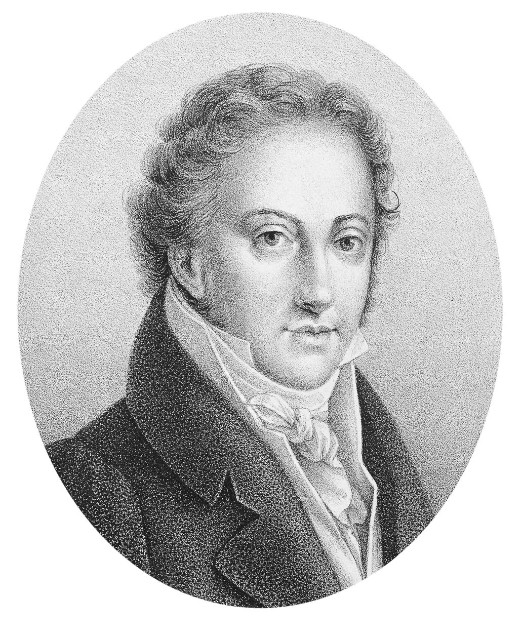 Italian säveltäjän Gioacchino Rossinin (1792-1868) muotokuva. tekijältä Unknown artist