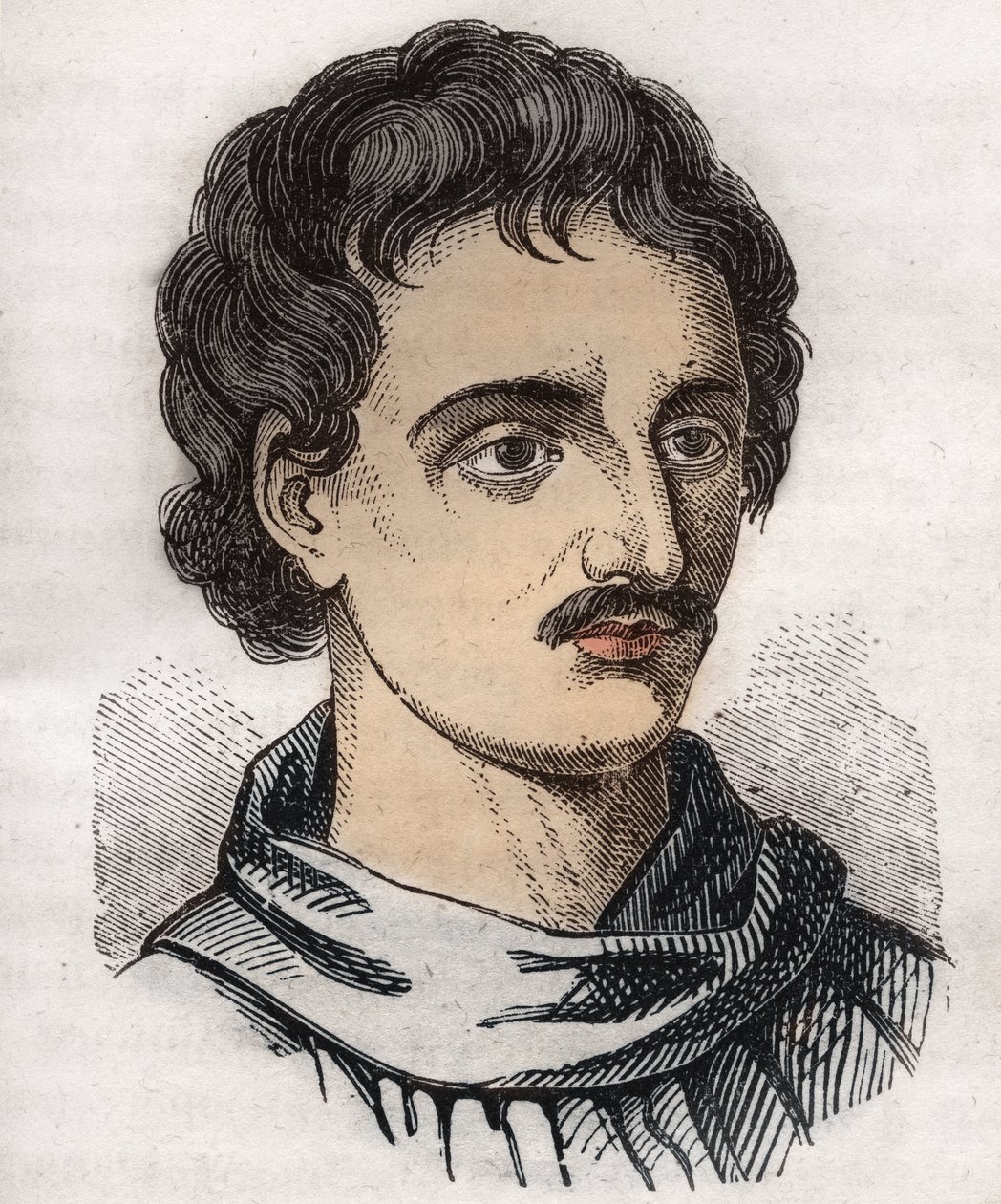 Muotokuva Giordano Brunosta (1548-1600), italialainen dominikaaninen pappi, filosofi, matemaatikko, runoilija ja astrologi. tekijältä Unknown artist