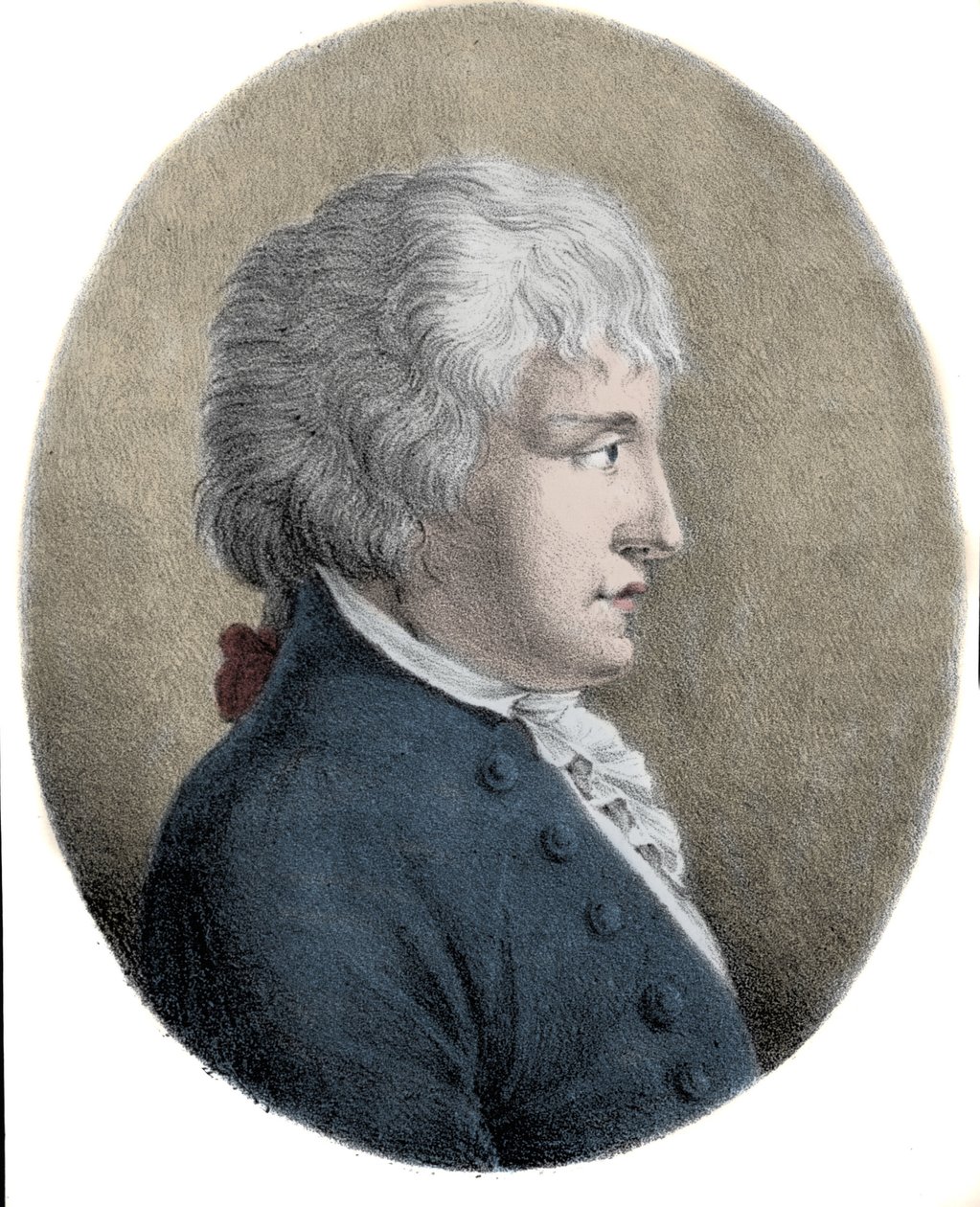 Muotokuva Giovanni Battista Pergolesista (Jean Baptiste Pergolese, Jean-Baptiste) (1710 - 1736), italialainen säveltäjä. Kaiverrus 1800-luvulta. tekijältä Unknown artist