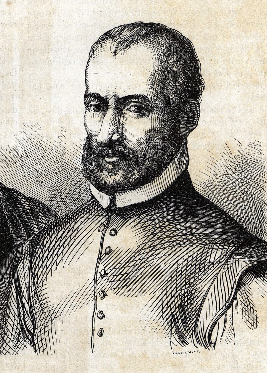 Muotokuva italialaisesta säveltäjästä Giovanni Pierluigi da Palestrina (1525 - 1594). tekijältä Unknown artist