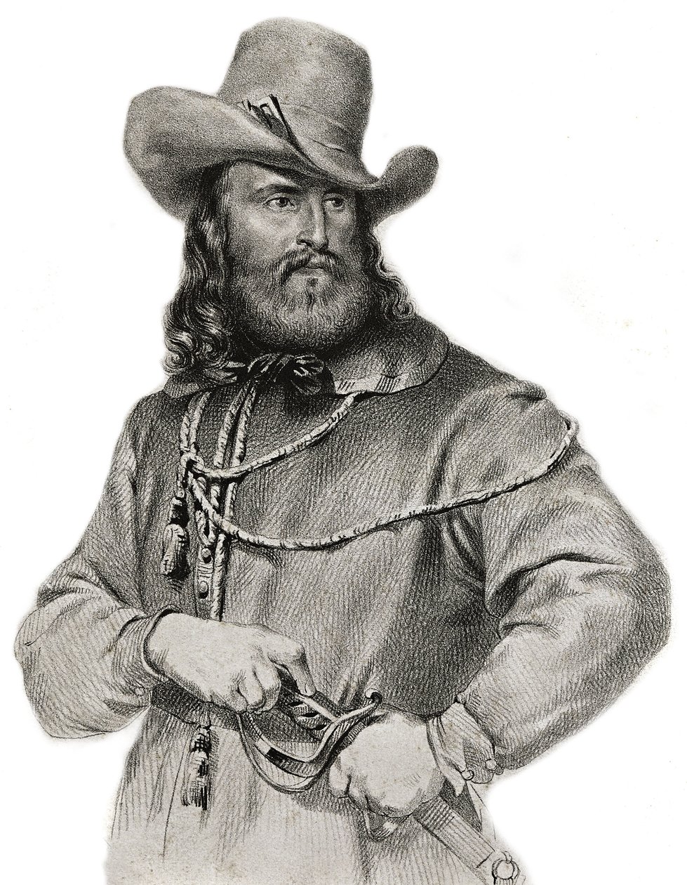 Muotokuva Giuseppe Garibaldista (1807-1882), kenraali, italialainen patriootti ja johtaja tekijältä Unknown artist