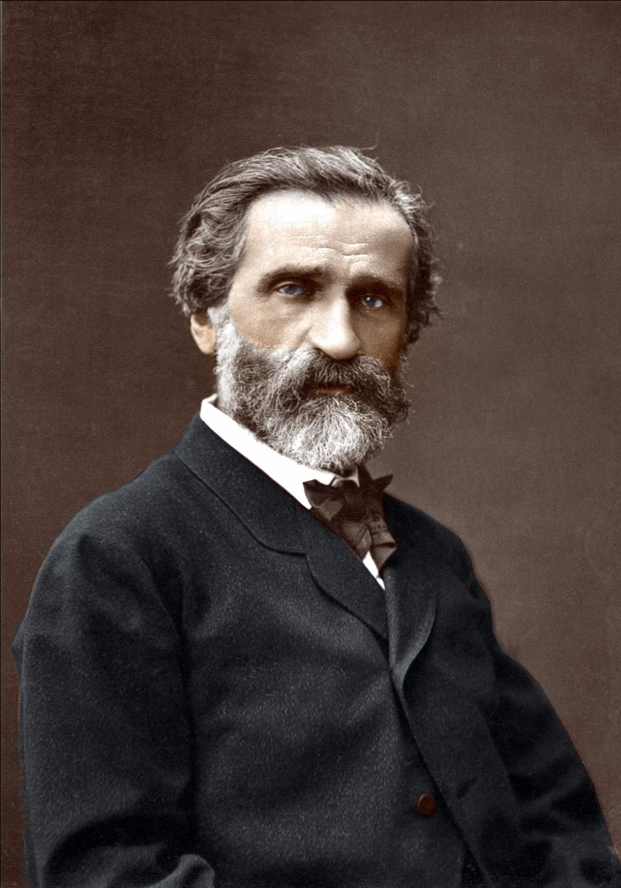 Giuseppe Verdin (1813-1901), italialaisen säveltäjän muotokuva. tekijältä Unknown artist