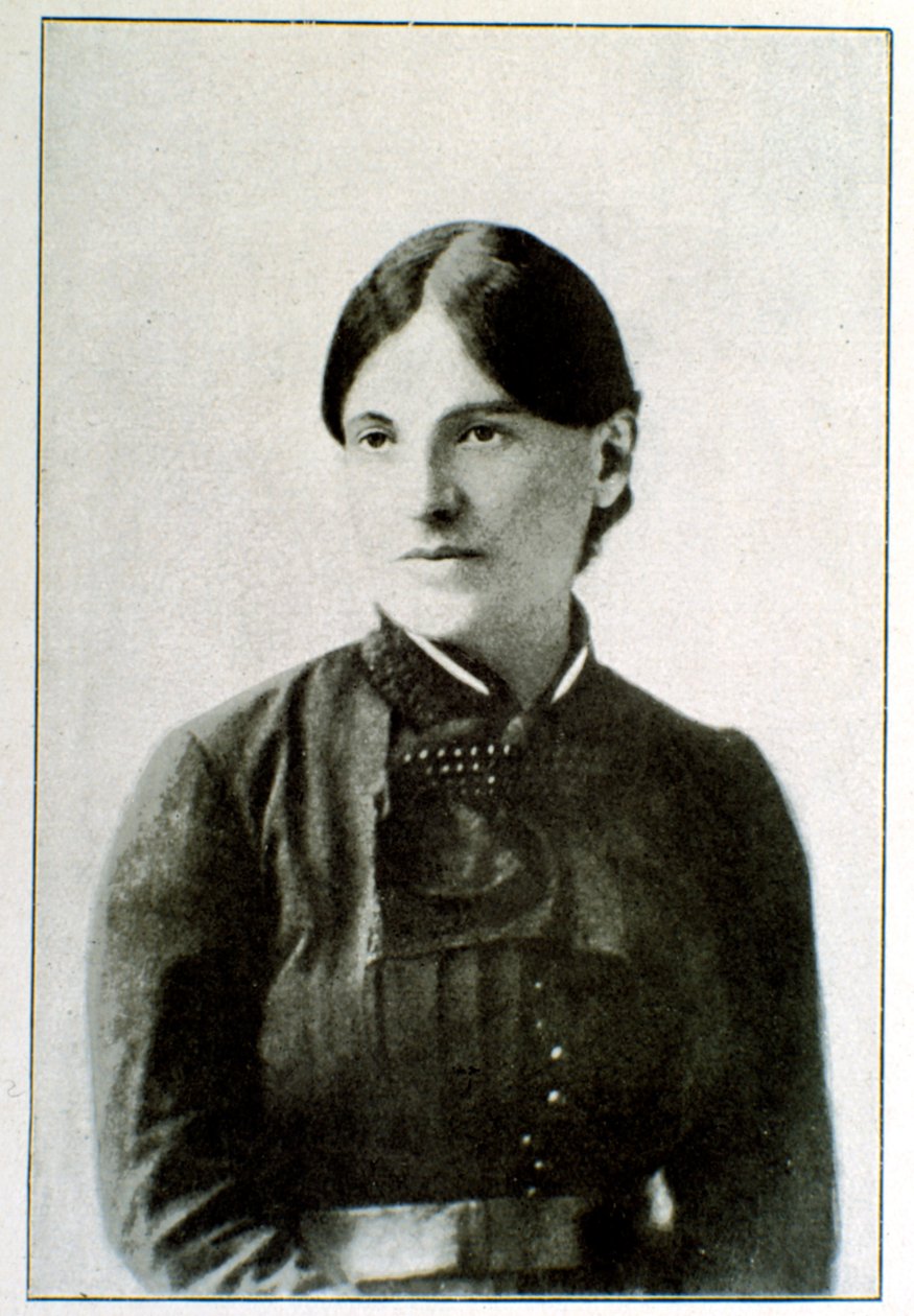 Giuseppina Raimondin (1841-1918) muotokuva italialaisen Risorgimento Giuseppe Garibaldin (1807-1882) isänmaallisen ja sankarin vaimo tekijältä Unknown artist