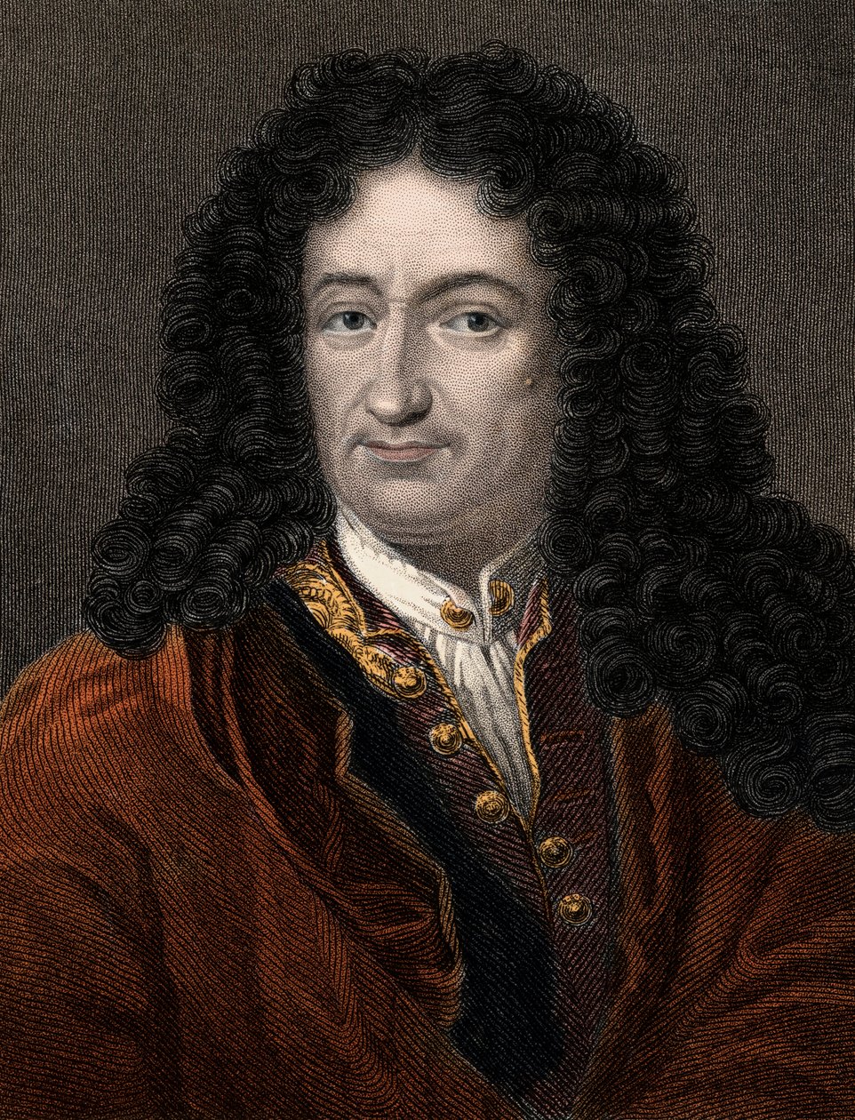 Gottfried Wilhelm Leibnizin (1646-1716) muotokuva saksalainen filosofi ja matemaatikko - Wilhelm Leibniz (1646-1716) saksalainen filosofi ja matemaatikko tekijältä Unknown artist