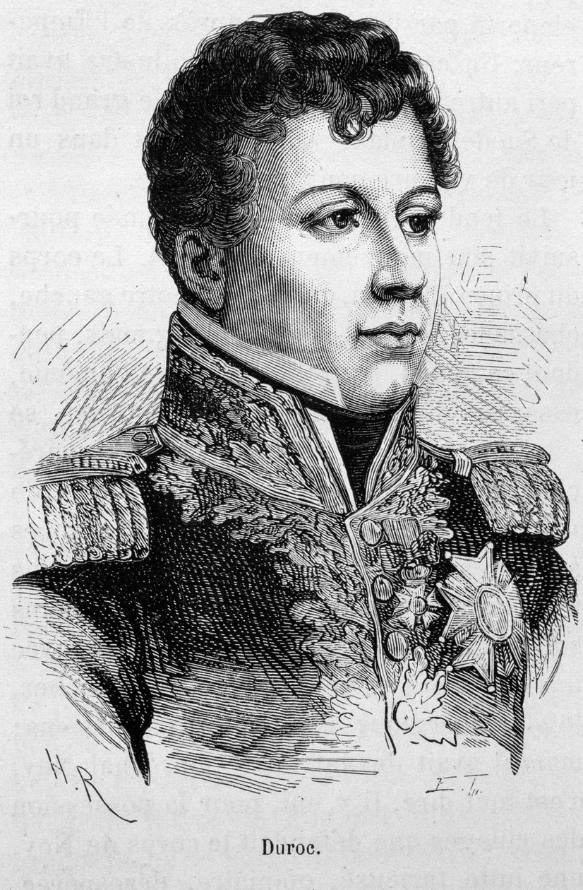 Géraud Christophe Michel Durocin (1772 - 1813) muotokuva. Kaiverrus 1800-luvun lopusta H. Martinin teokseen "Histoire de France". tekijältä Unknown artist