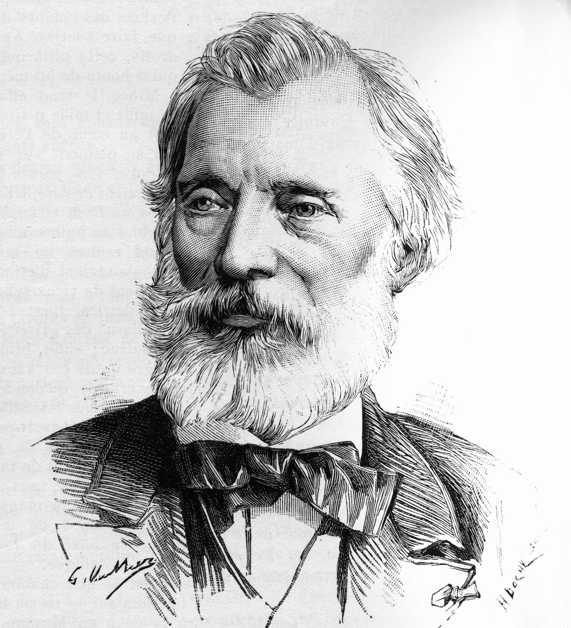 Historian kaivertajan ja instituutin jäsenen Gustave Bertinotin (1822-1888) muotokuva. tekijältä Unknown artist