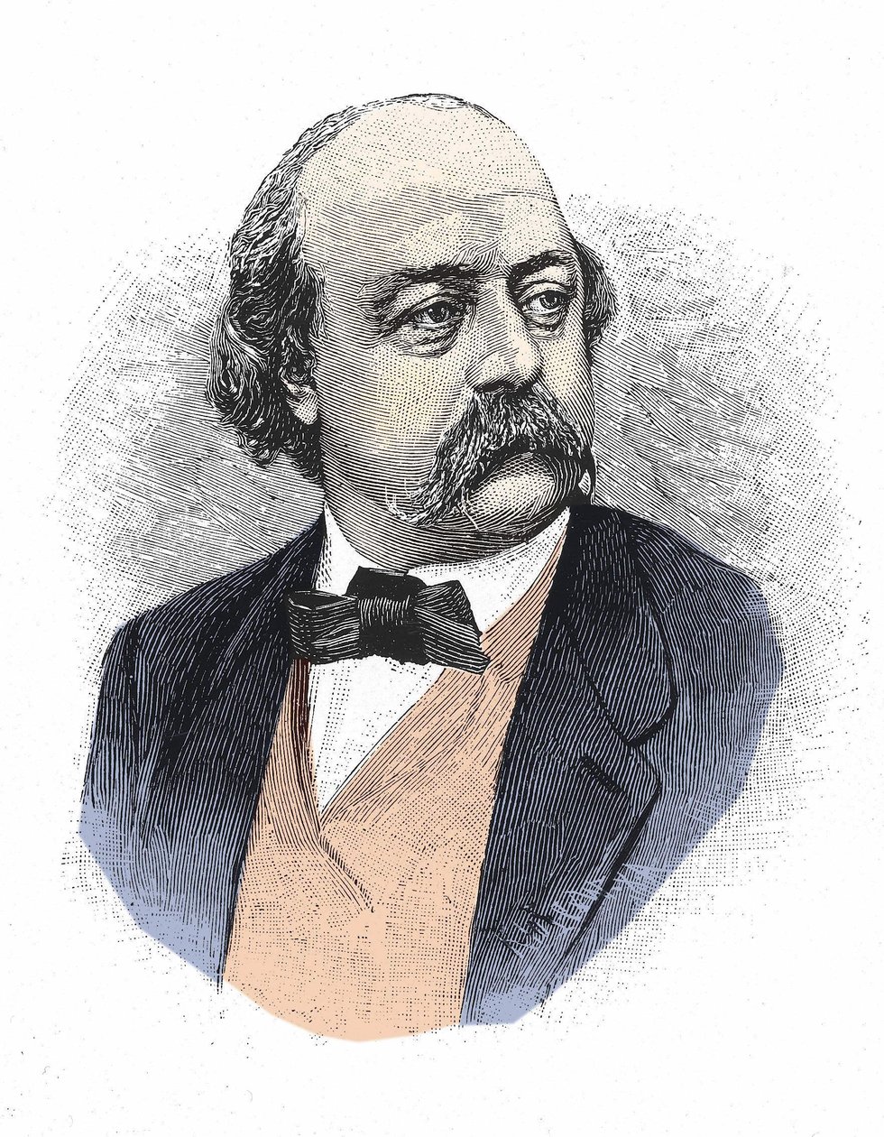 Gustave Flaubertin (1821 - 1880) muotokuva. tekijältä Unknown artist