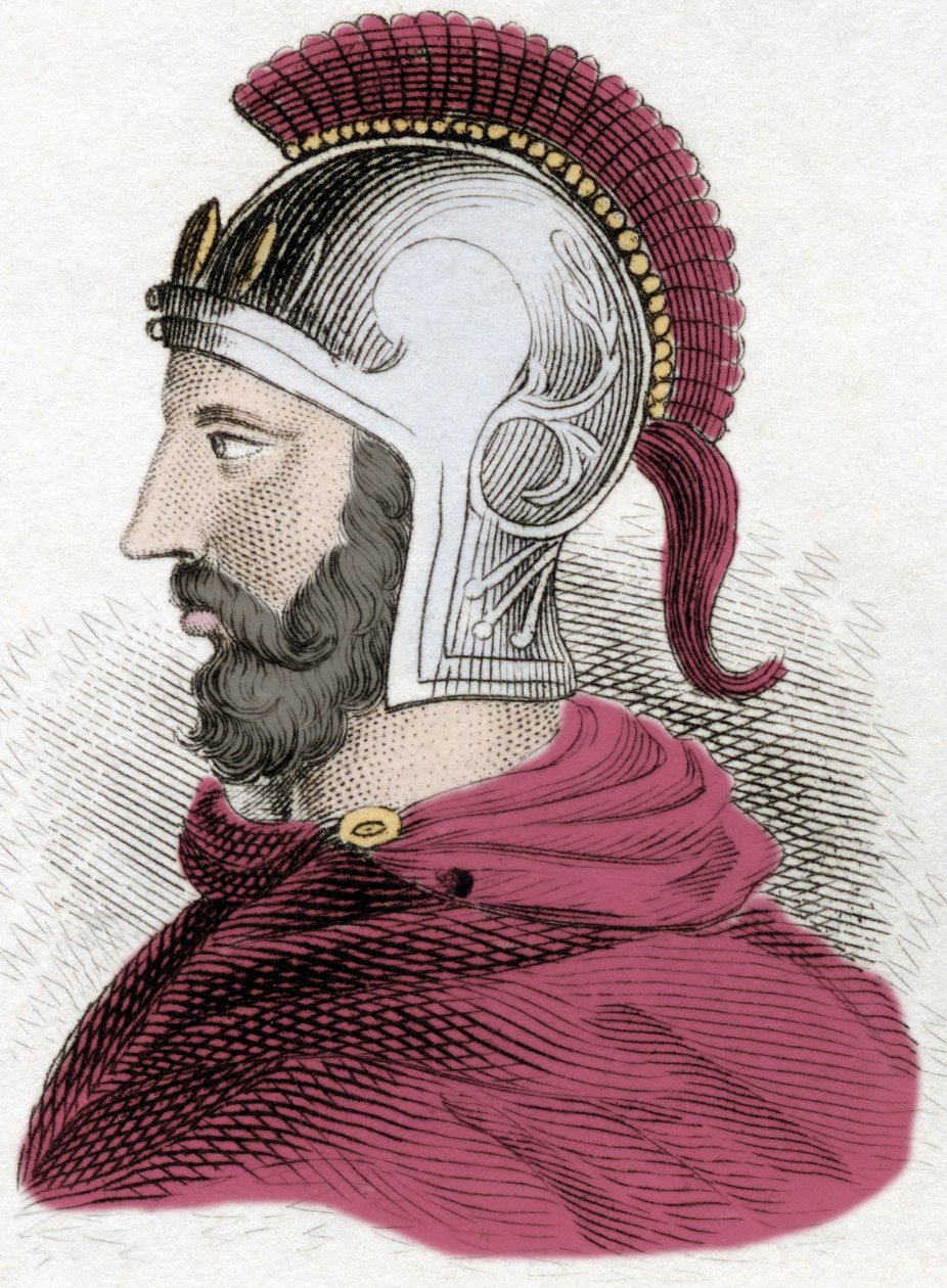 Muotokuva Hannibalista tai Annibal Barcasta (n. 247-183 eKr.), karthagolainen kenraali ja valtiomies. tekijältä Unknown artist
