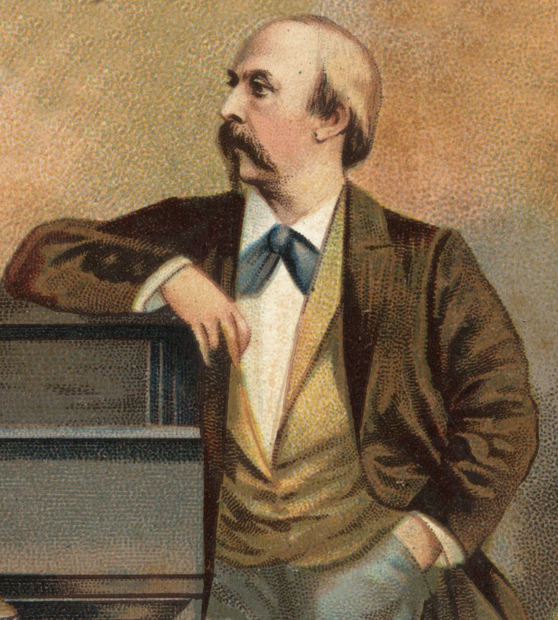 Hans von Bulowin (1830 - 1894) muotokuva. tekijältä Unknown artist