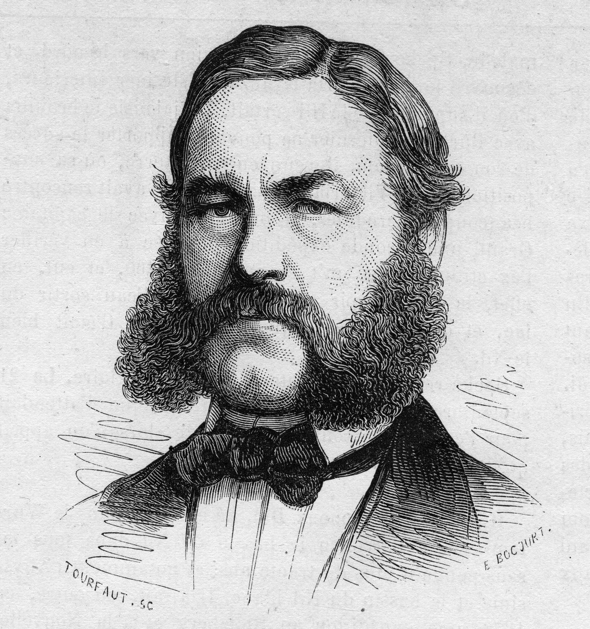 Muotokuva Henri (Heinrich) Barthista Saksalainen matkailija ja tutkimusmatkailija 1821-1865. tekijältä Unknown artist
