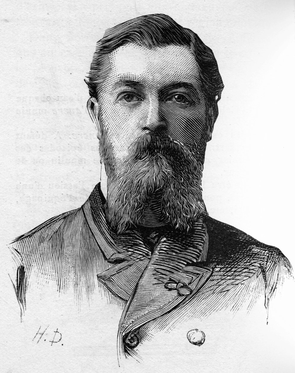 Henri Roulleaux Dugagen (1849-1887) muotokuva, joka on toimitettu vuosina 1885-1887. tekijältä Unknown artist