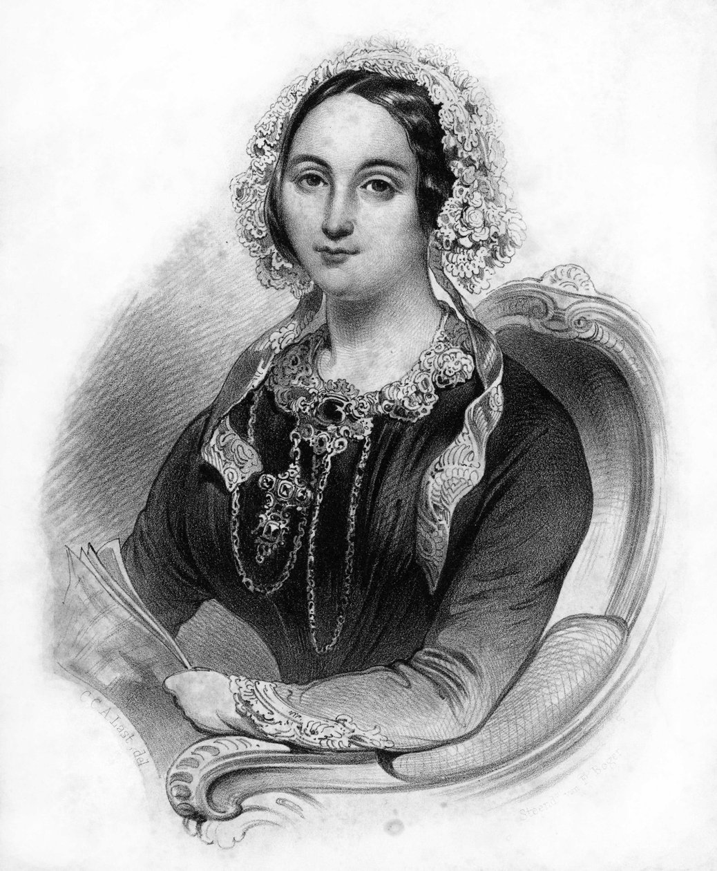 Henriette Sontagin (1806-1854), saksalaisen laulajan muotokuva. tekijältä Unknown artist