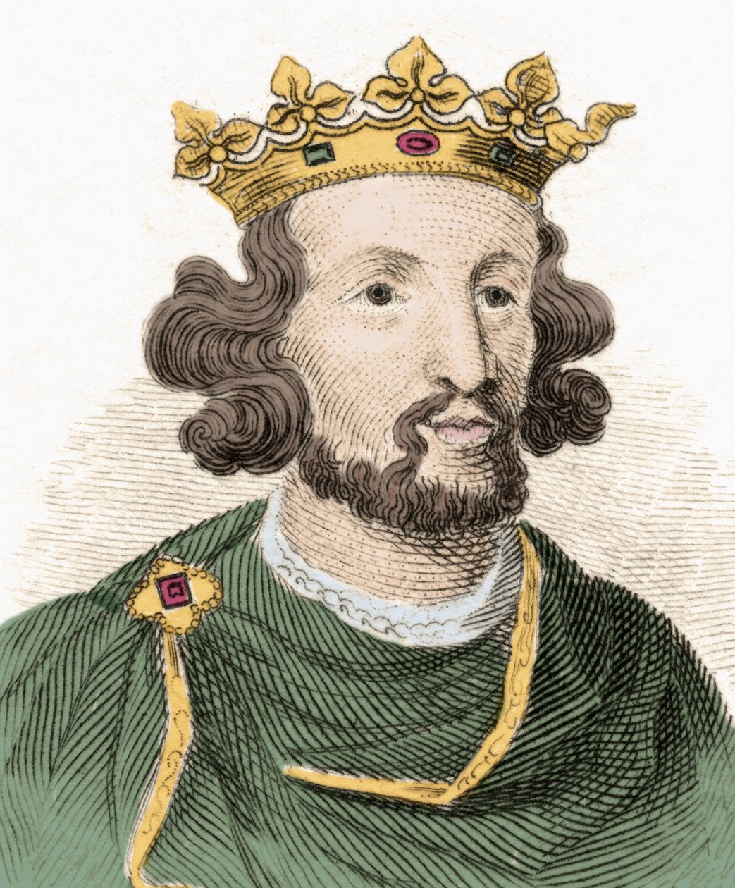 Henry III Plantagenetin (1207-1272), Englannin kuninkaan muotokuva. tekijältä Unknown artist