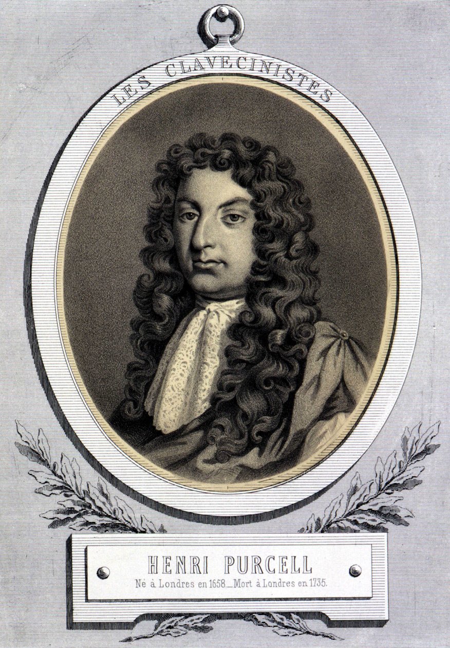 Henry Purcellin (1659 - 1695), brittiläisen säveltäjän muotokuva. tekijältä Unknown artist