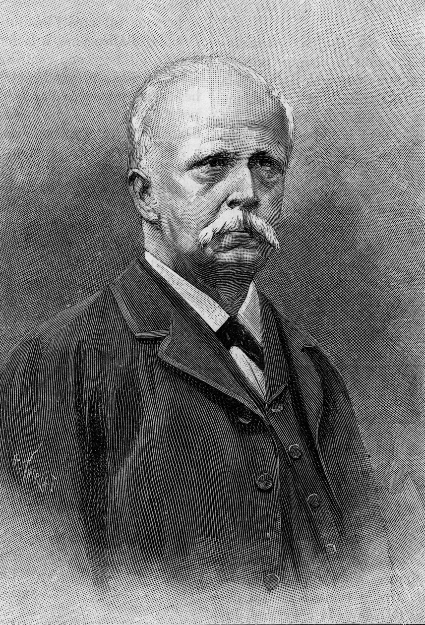 Hermann Louis Ferdinand von Helmholtzin (1821 - 1894), saksalaisen fyysikon ja fysiologin muotokuva. Kaiverrus "" Luontoon: katsaus tieteisiin ja niiden sovelluksiin taiteeseen ja teollisuuteen "", 22. syyskuuta 1894. tekijältä Unknown artist