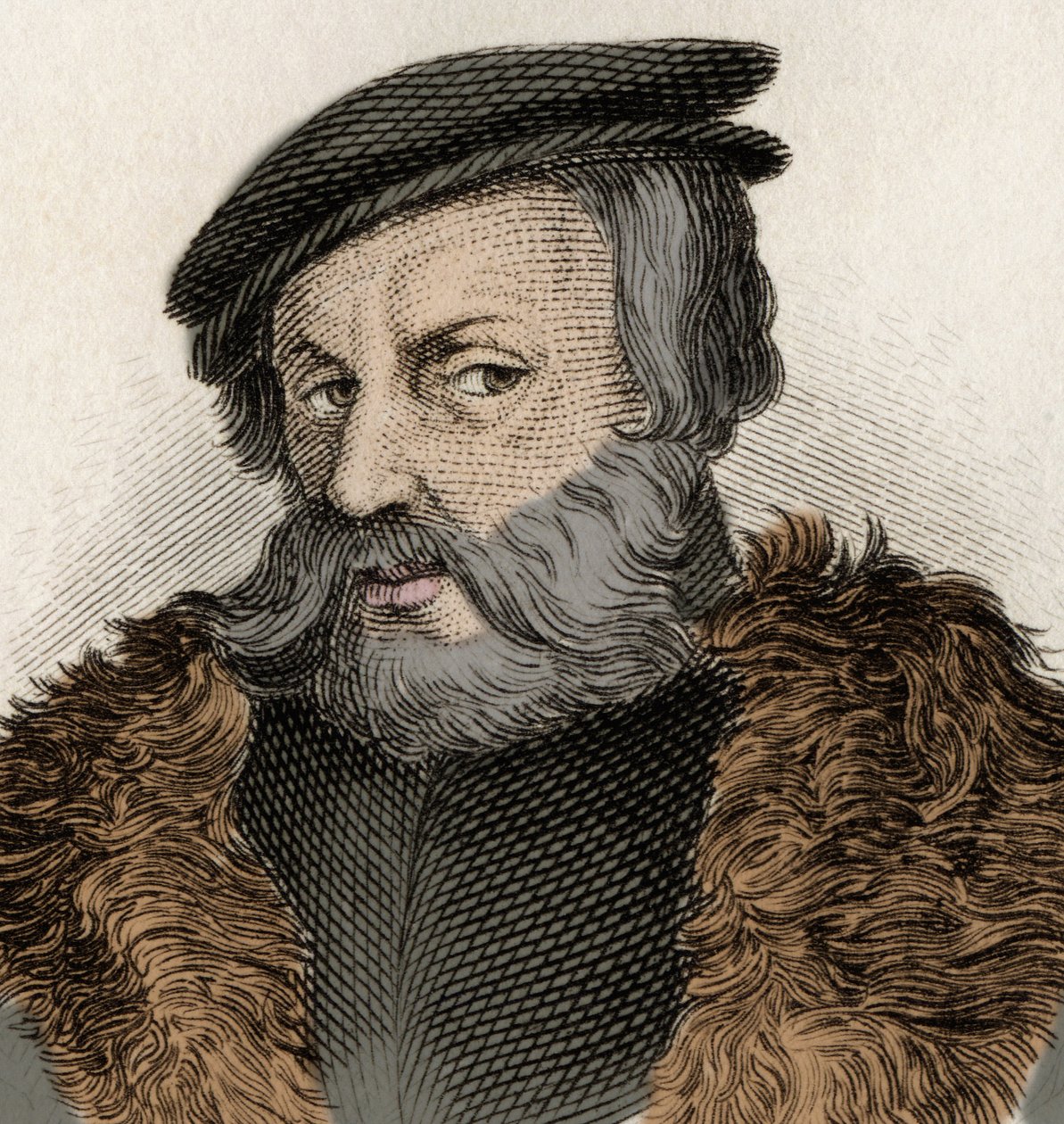 Espanjalaisen valloittajan Hernan Cortesin (1485-1547) muotokuva. tekijältä Unknown artist