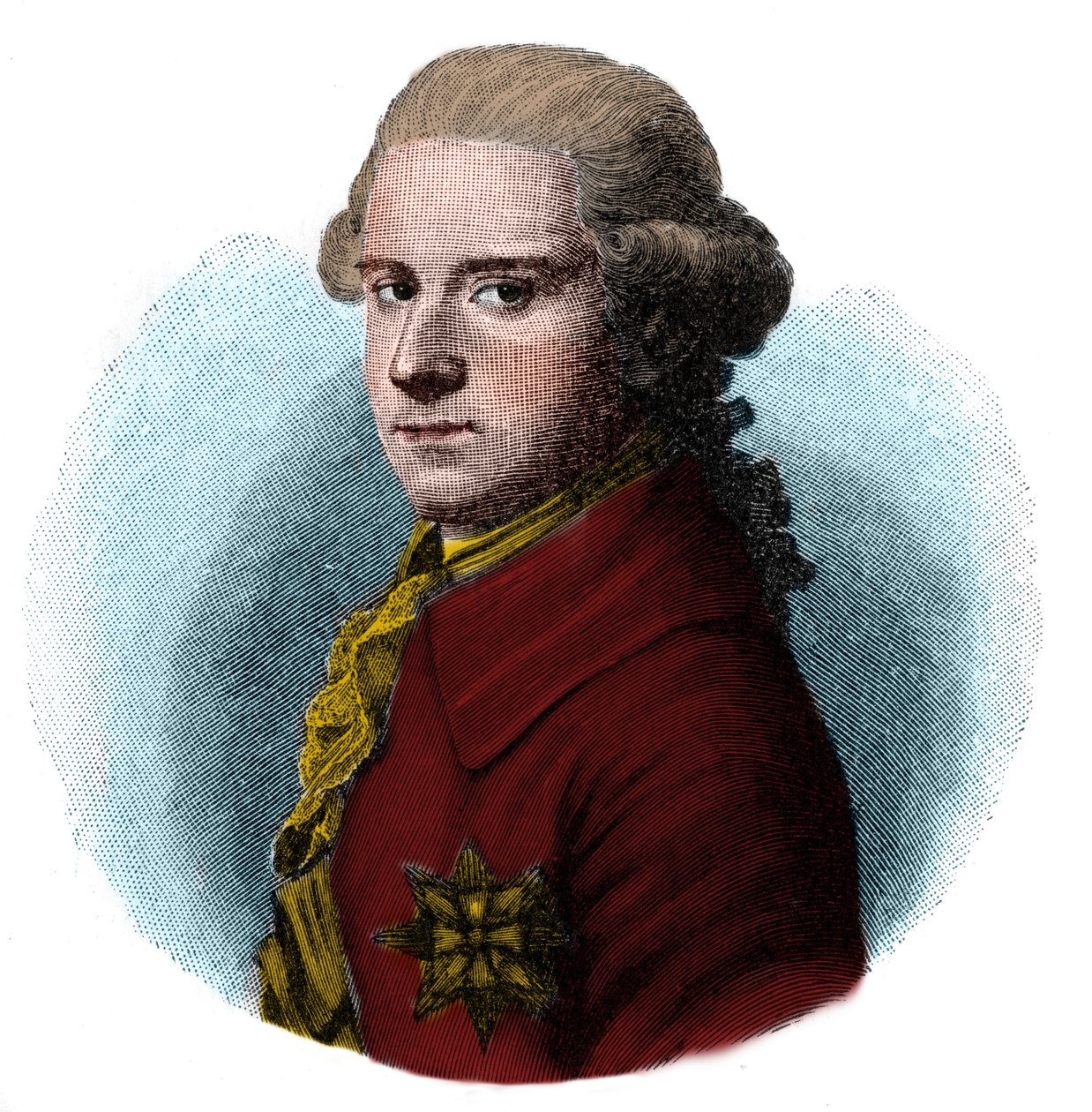 Herttua Karl (Carl) August von Sachsenin muotokuva Weimar Eisenach (Charles Augustus of Saxony-Weimar-Eisenach tekijältä Unknown artist