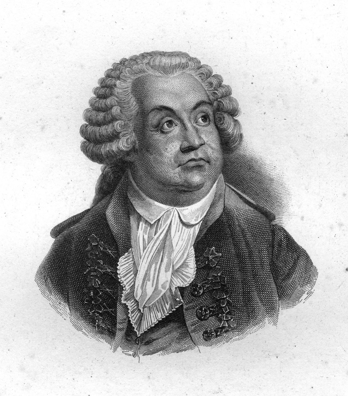 Honore Gabrielin (Honore-Gabriel) Riquetin, Mirabeaun kreivin (1749-1791) muotokuva, kaiverrus 1800-luvulta tekijältä Unknown artist