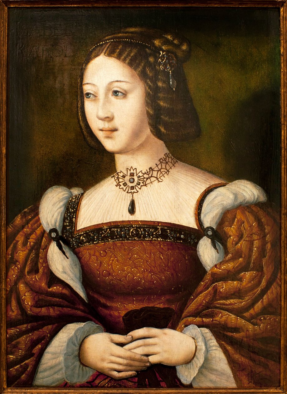 Portugalilaisen Isabellan (1503-1539) muotokuva - Anonyymin mestarin maalaus sd noin 1526, öljy puulle 40 x 29 cm, 1500-luvun puoliväli (Isabel de Portugalin muotokuva, tuntematon mestari, öljy paneeli, keskimmäinen 1500-luvulta) - An tekijältä Unknown artist