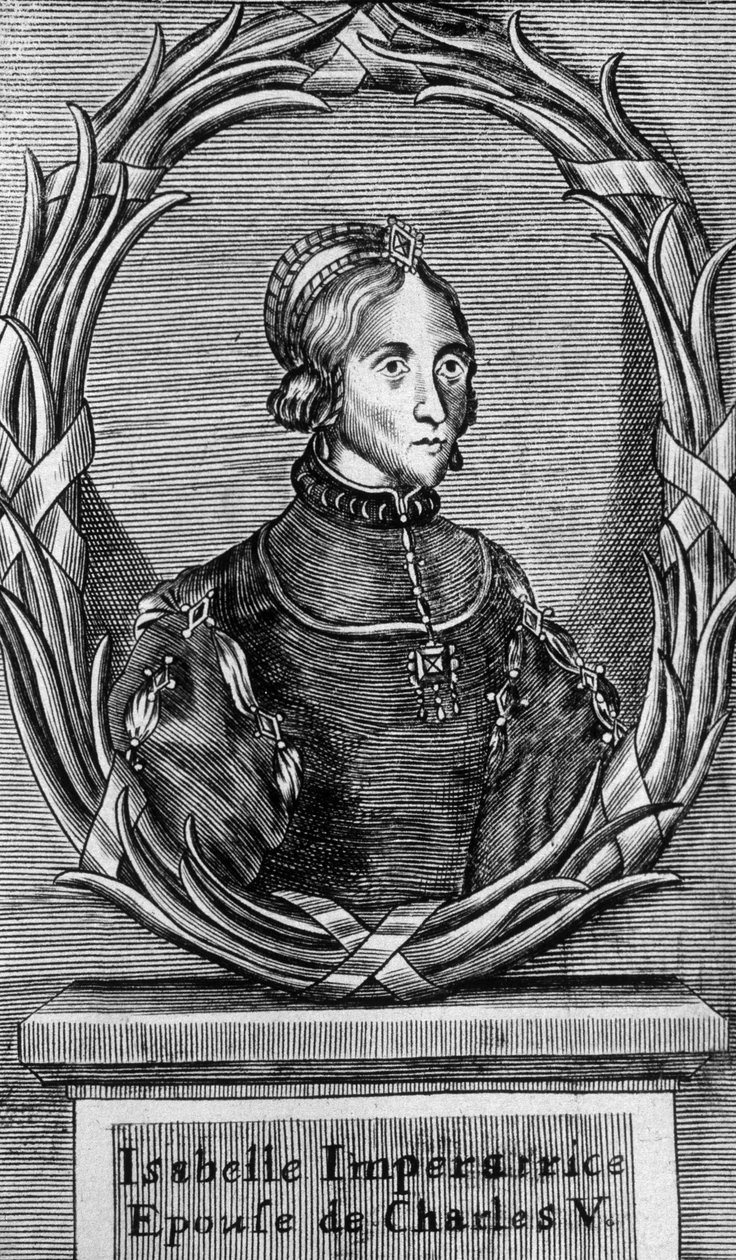Muotokuva Isabellesta, keisarista ja Kaarle V:n vaimosta - n.d. tekijältä Unknown artist