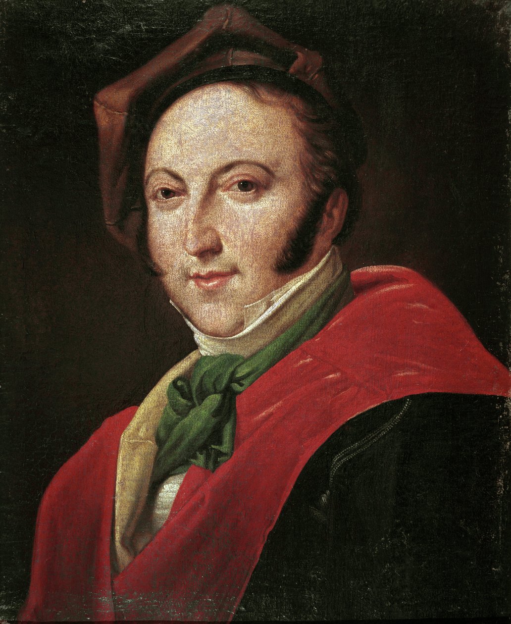 Italialaisen säveltäjän Gioacchino Rossinin muotokuva (öljy kankaalle tekijältä Unknown artist