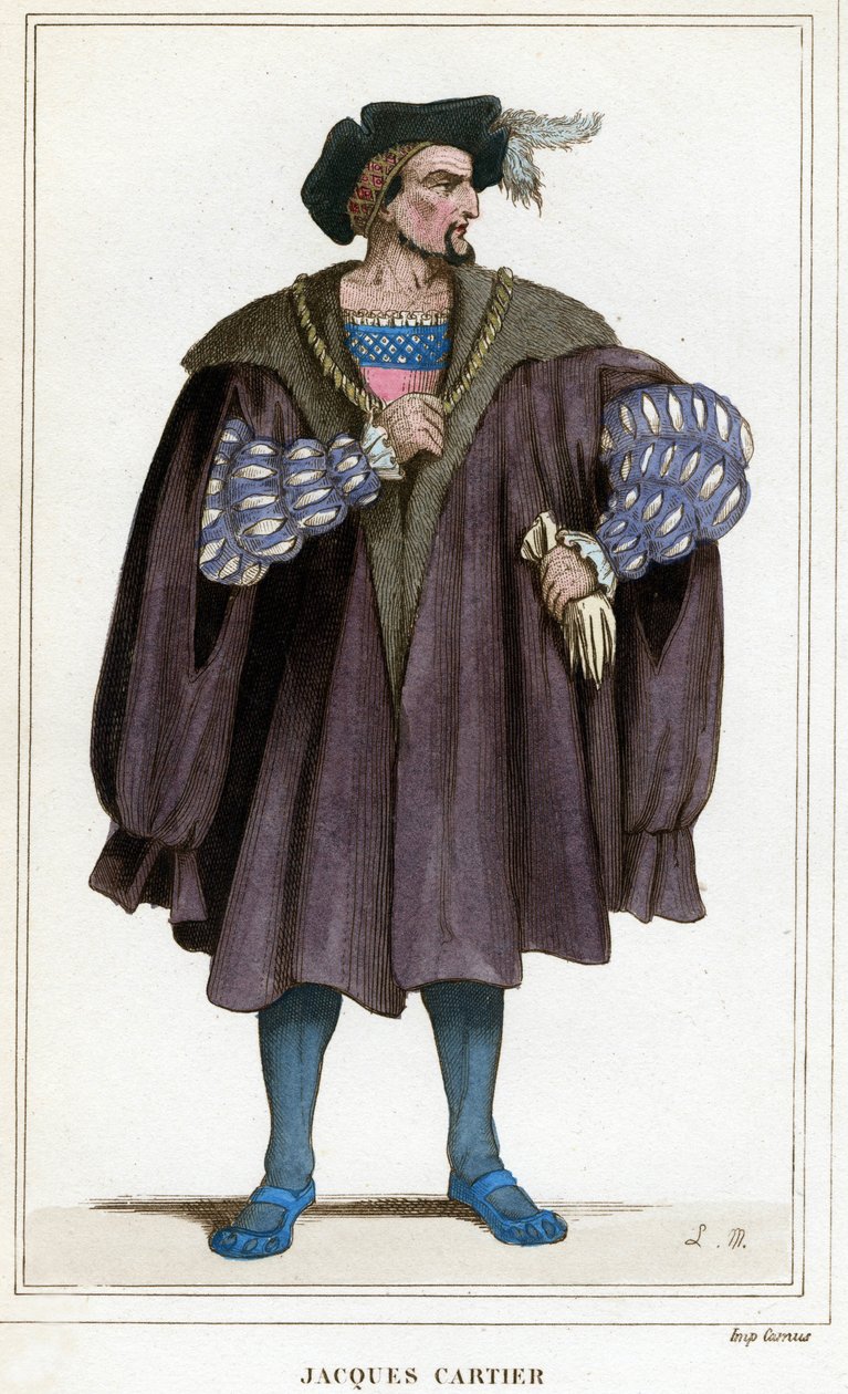 Jacques Cartierin (1491 - 1557) muotokuva. tekijältä Unknown artist