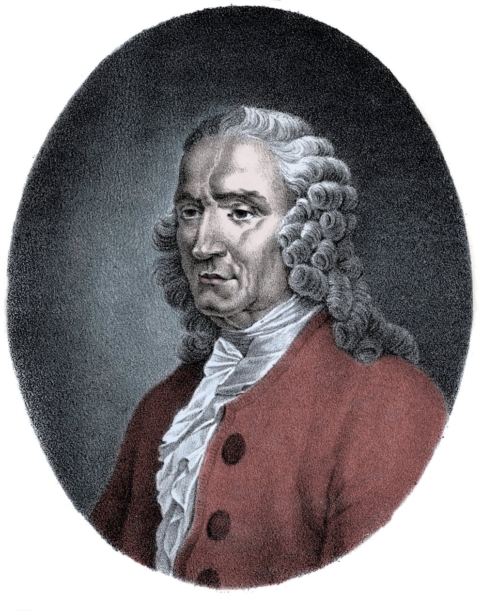 Jean-Philippen (Jean Philippe) Rameau (1683-1764), ranskalaisen säveltäjän muotokuva. tekijältä Unknown artist