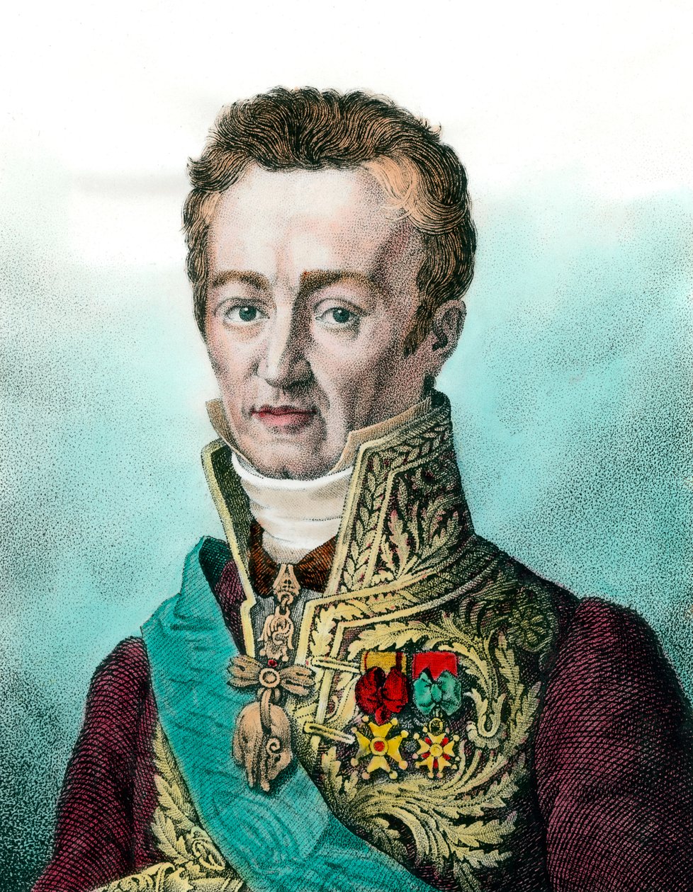 Jean Baptiste (Jean-Baptiste), Comte de Villelen (1773-1854) muotokuva ranskalainen poliitikko Kaiverrus 1800-luvulta Yksityinen kokoelma tekijältä Unknown artist