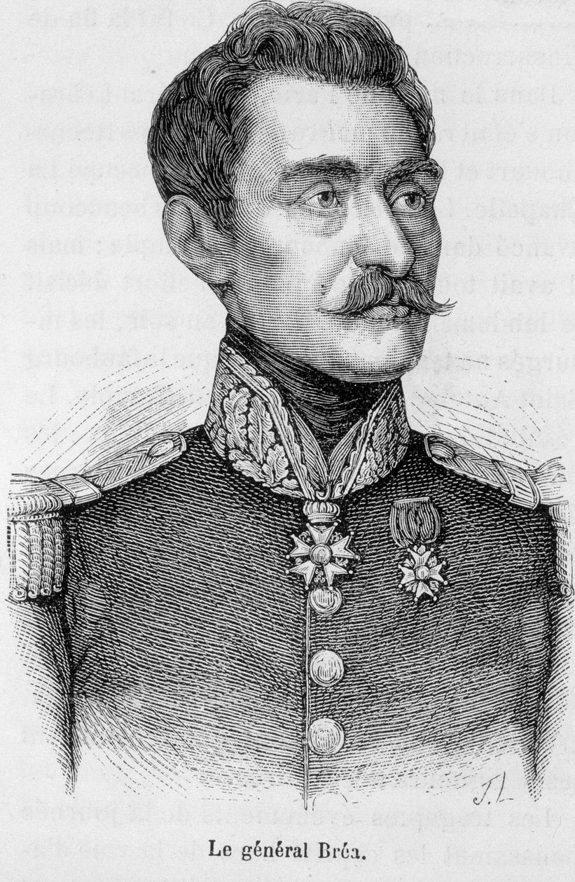 Muotokuva Jean Baptiste Fidele Breasta, ranskalaisesta kenraalista (1790-1848). tekijältä Unknown artist