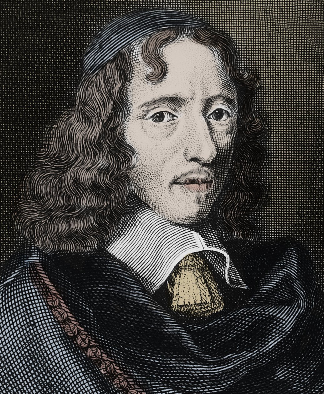 Jean Chapelainin (1595-1674), ranskalaisen runoilijan muotokuva - Kaiverrus - Jean Chapelain (1595-1674) ranskalainen runoilija ja kirjallisuuskriitikko - Kaiverrus tekijältä Unknown artist