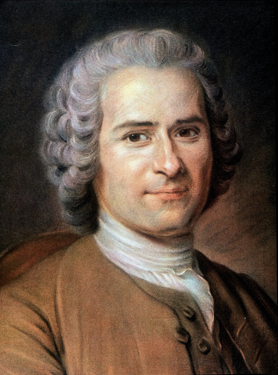 Jean Jacques Rousseaun muotokuva tekijältä Unknown artist