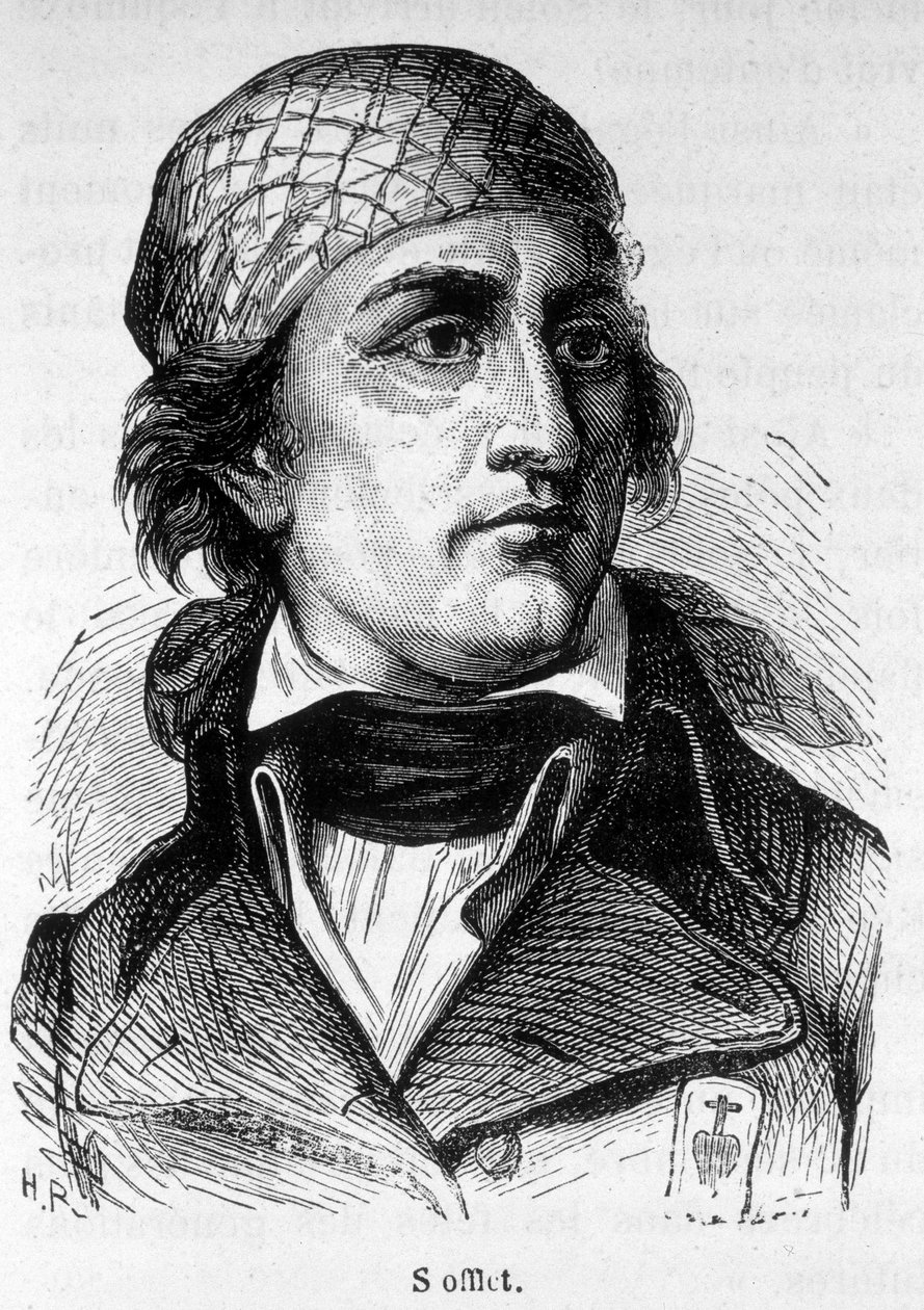 Muotokuva Jean Nicolas Stoffletista (1753-1796), vendean kapinan näyttelijästä. tekijältä Unknown artist
