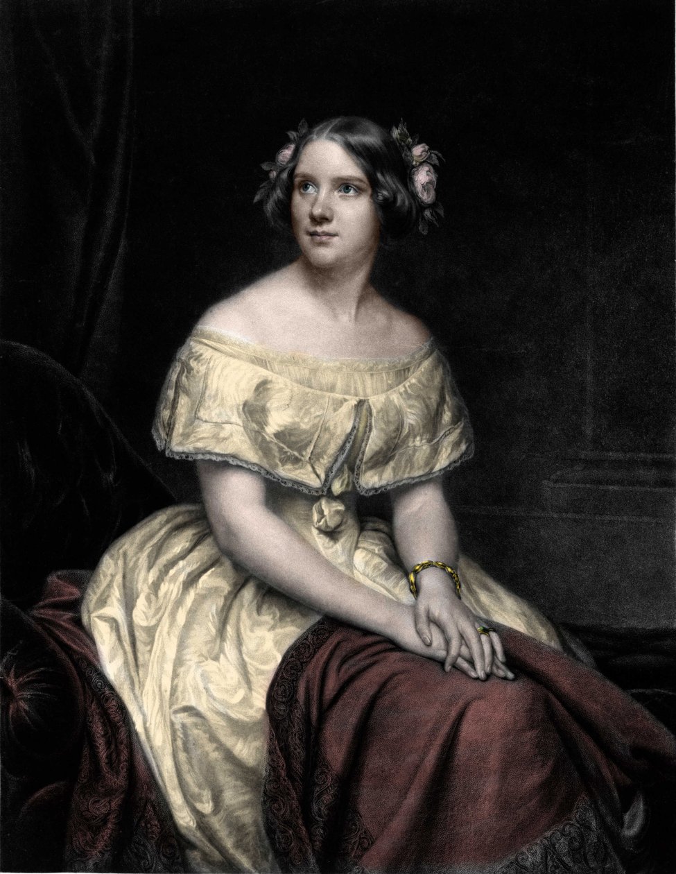 Ruotsalaisen laulajan Jenny Lindin (1820-1887) muotokuva. tekijältä Unknown artist