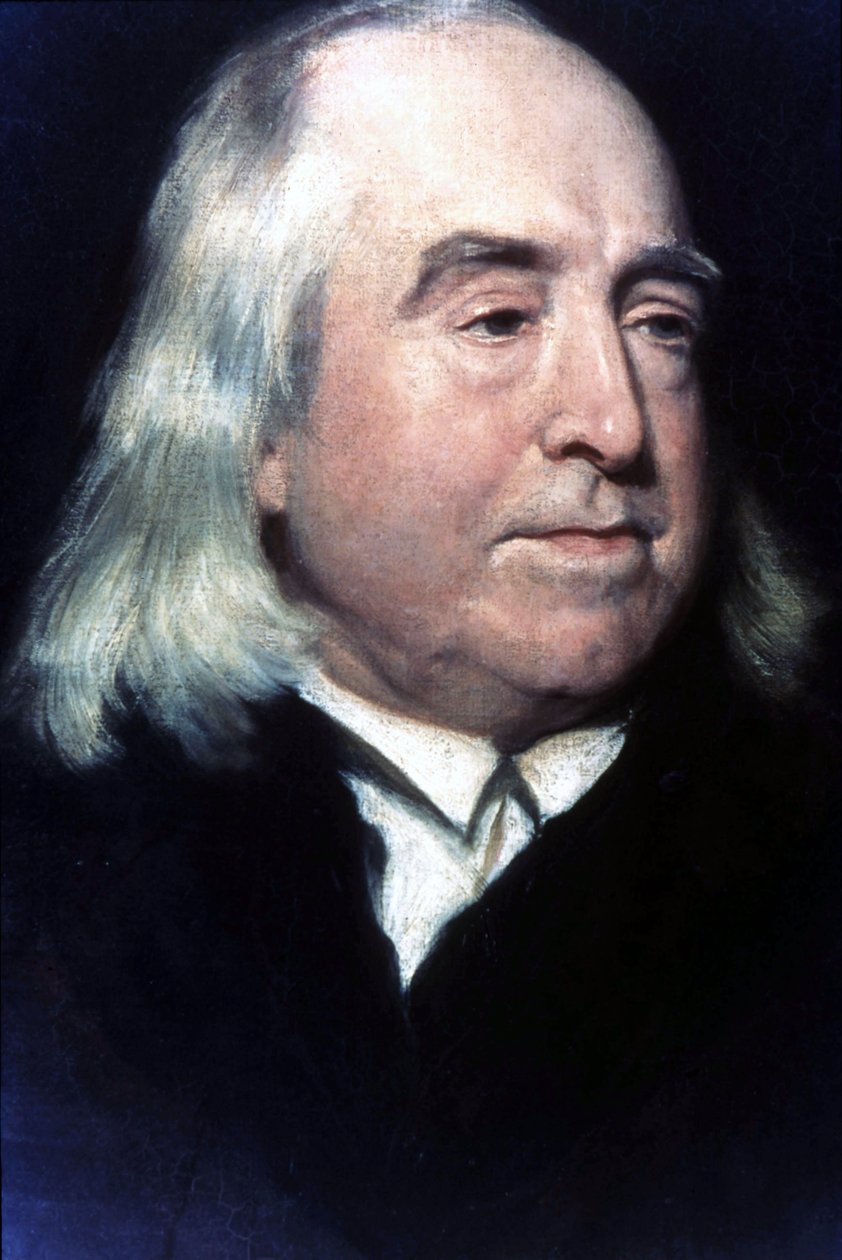 Muotokuva Jeremy Benthamista (1748-1832), brittiläisestä filosofista ja juristista. tekijältä Unknown artist