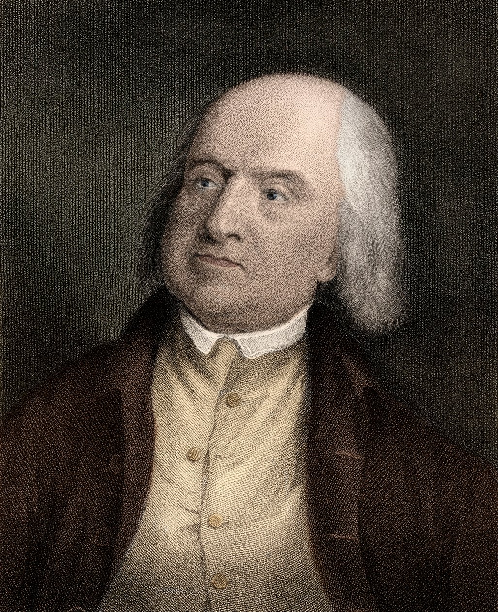 Jeremy Benthamin (1748-1832), englantilaisen filosofin, taloustieteilijän ja teoreettisen juristin muotokuva tekijältä Unknown artist