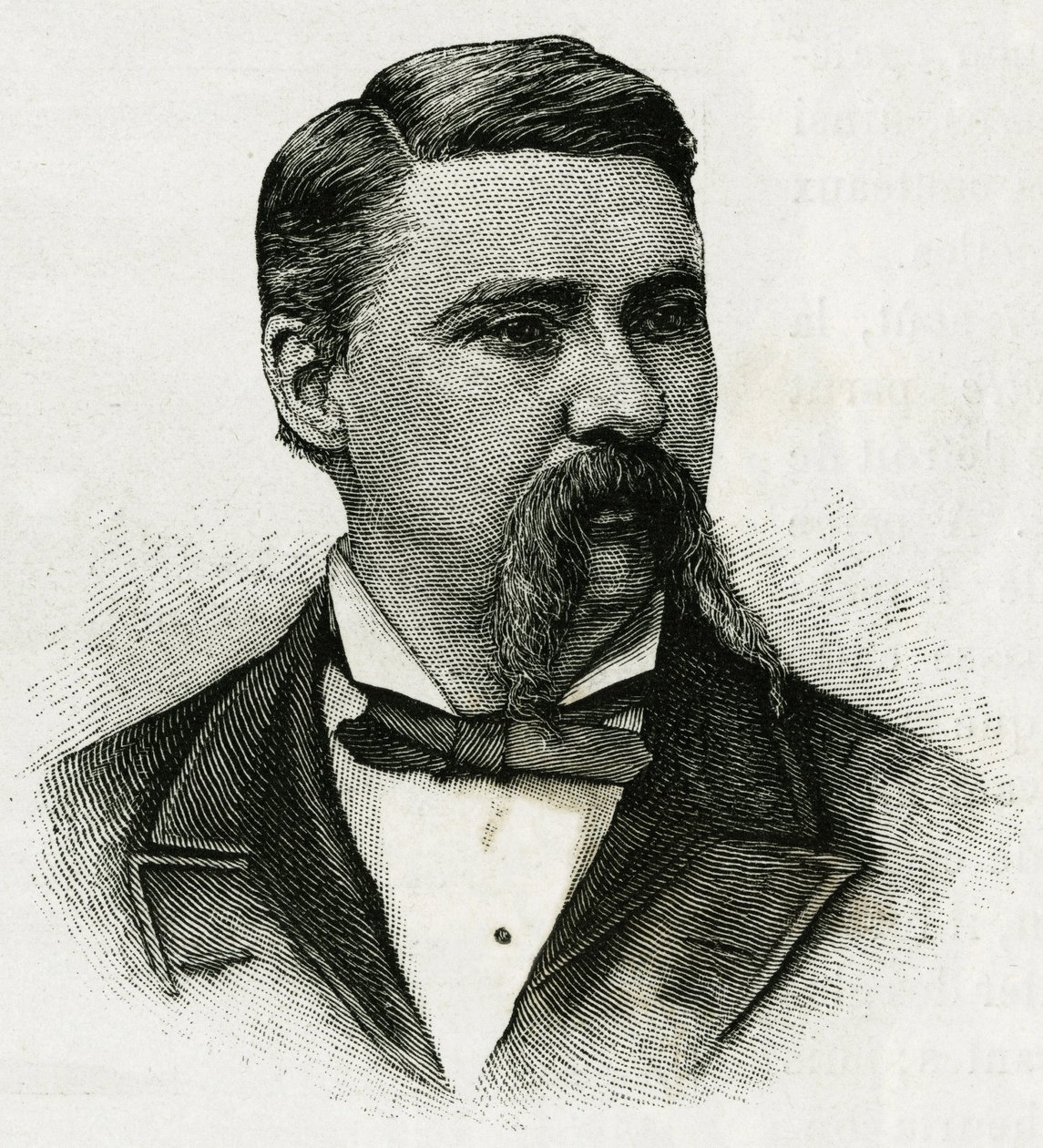 Muotokuva Jerome J. Collinsista, La Jeannetten miehistön meteorologista pohjoiseen tehtävää varten. Kaiverrus kuvaamaan "Jennanen matkaa" vuosina 1879-1881, kapteeni G.W. De Long. Julkaistu Le Tour du monde, nouveau journal des voya -lehdessä tekijältä Unknown artist