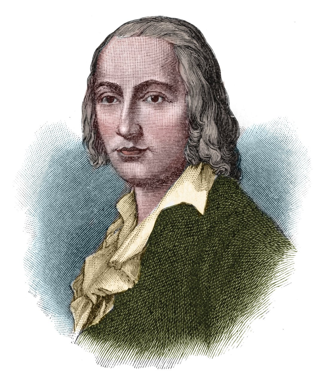 Johann Christian Friedrich Holderlinin (1770-1843), saksalaisen runoilijan ja romanttisen ajattelijan muotokuva. tekijältä Unknown artist