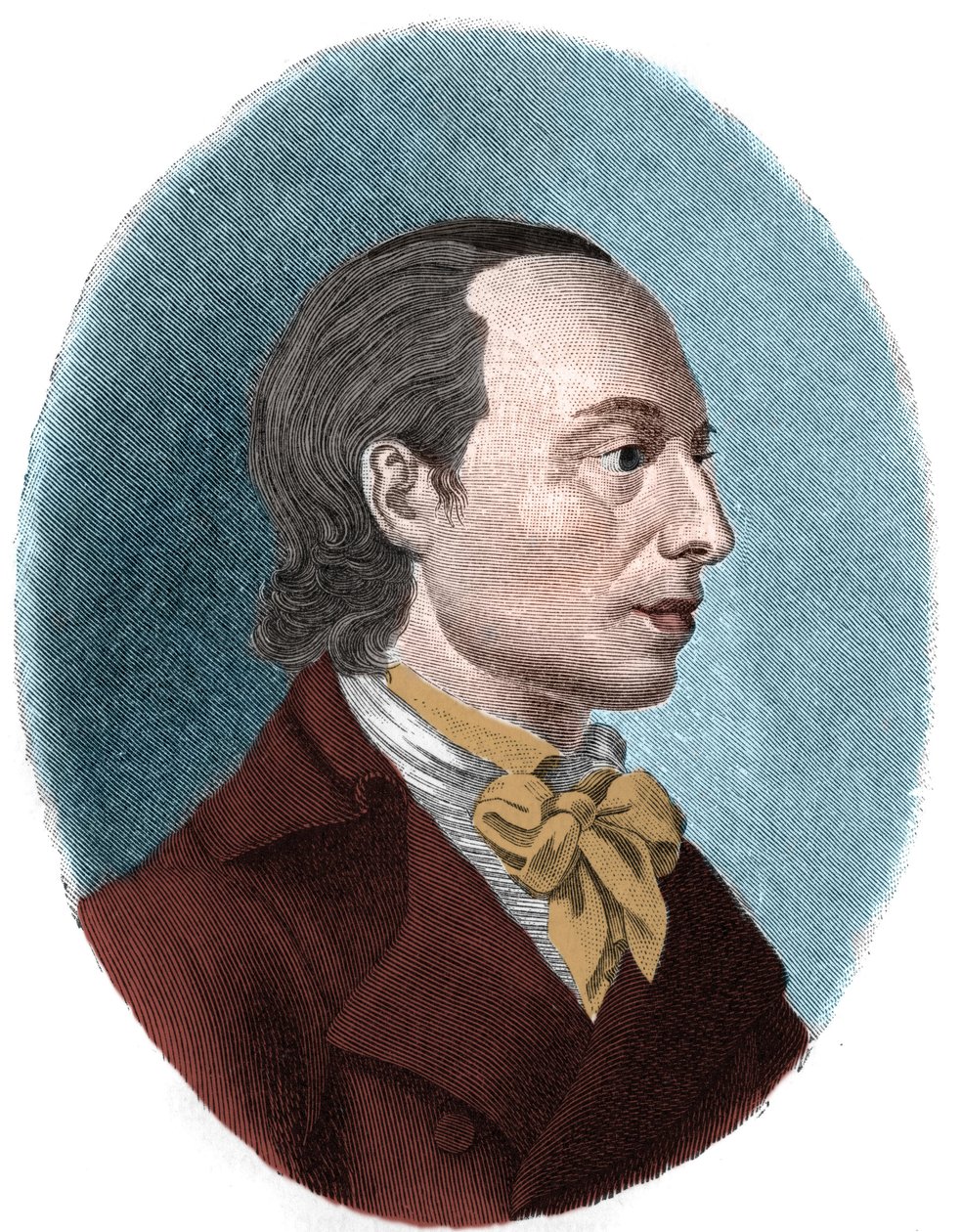 Johann Heinrich Vossin muotokuva (Jean Henri Voss tekijältä Unknown artist
