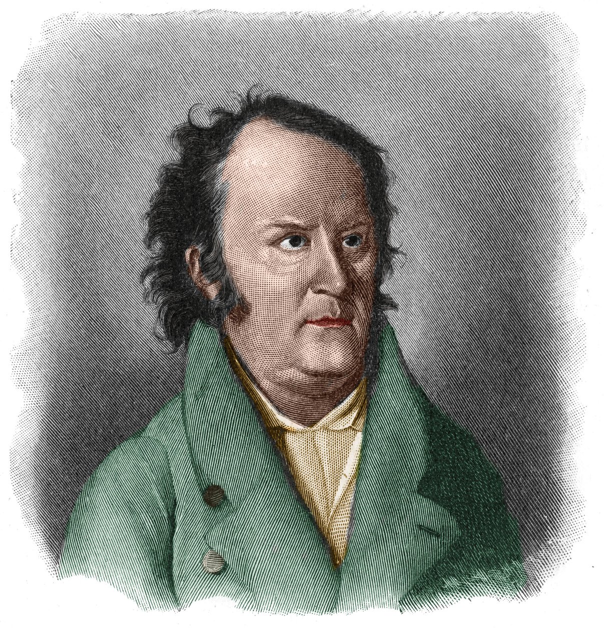 Johann Ludwig Tieckin (1773-1853) muotokuva saksalainen runoilija ja kirjailija Romanttinen tyyli. tekijältä Unknown artist