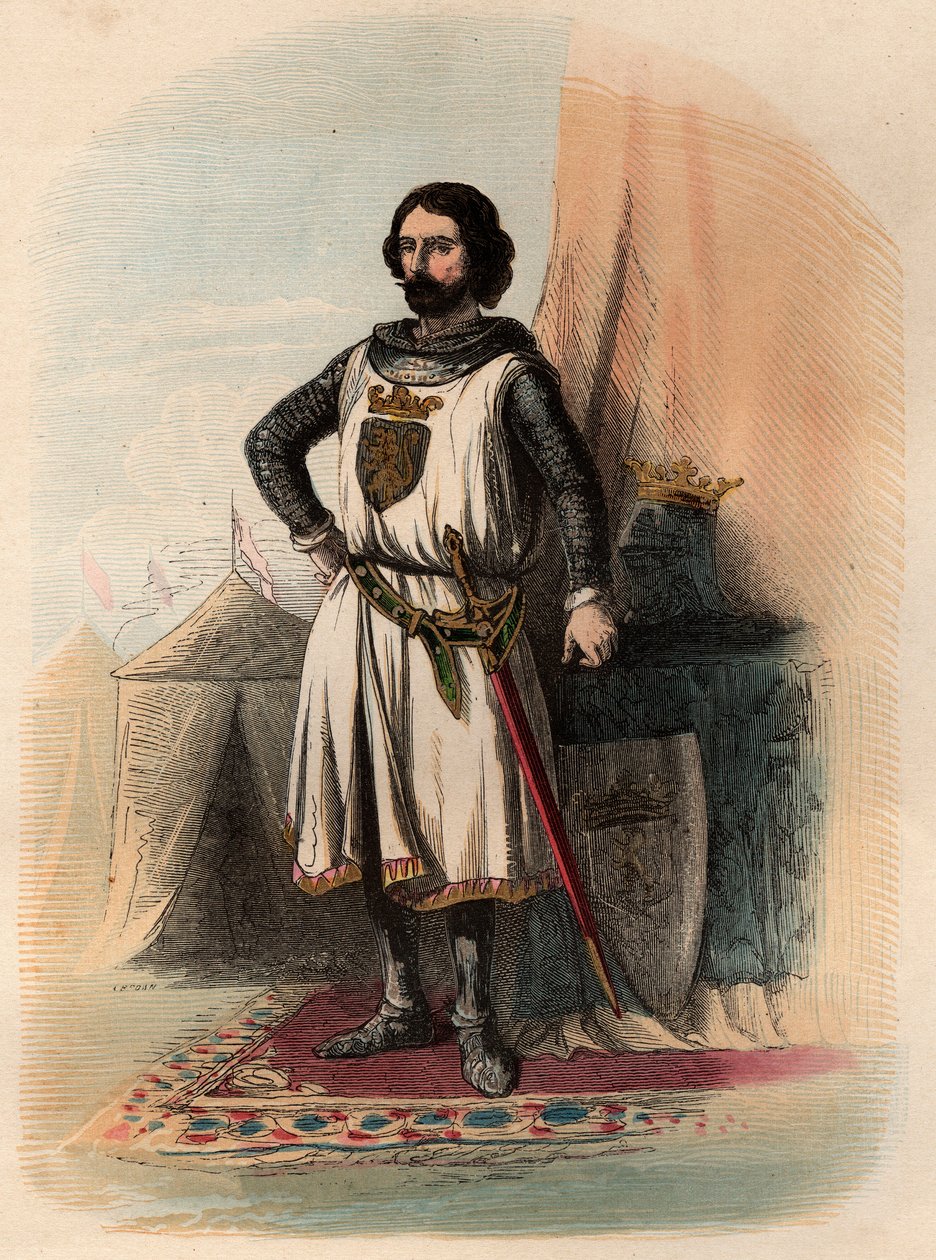 Brabantin Johannes (Johann) I:n muotokuva, joka tunnetaan voittajana (1253-1294), oli Brabantin herttua 1267-1294 ja Limburgin herttua 1288-1294. Kaiverrus vuodelta 1868 kirjassa "Histoire de Belgique alkeellisista ajoista Leopold I:n hallituskauden loppuu tekijältä Unknown artist