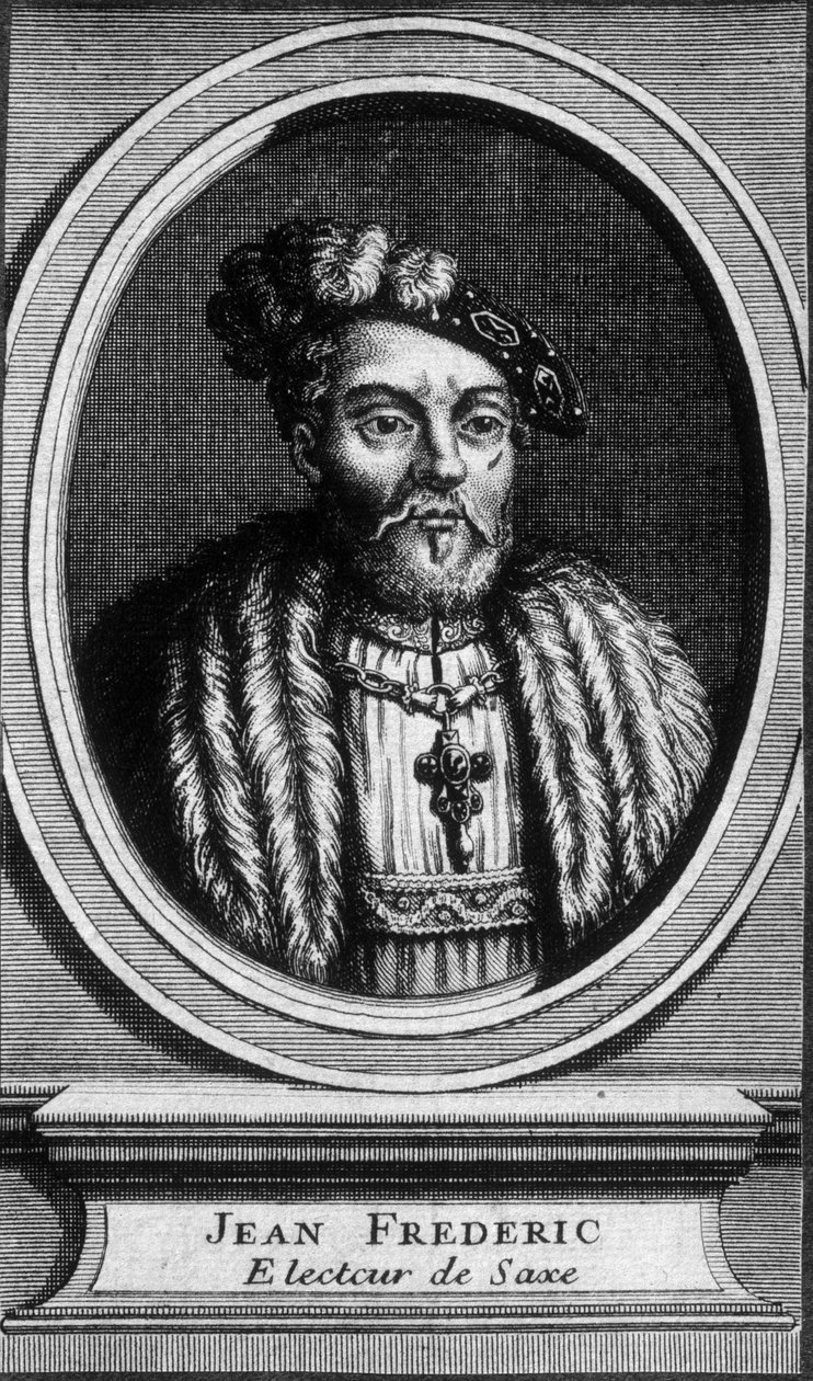 Johanneksen muotokuva - Frederic, suurenmoinen, Saksin vaaliruhtinas (1503 - 1554) - n.d. tekijältä Unknown artist