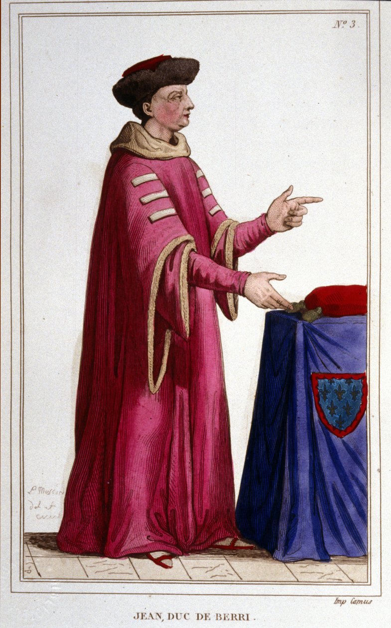 Johanneksen, Berrin herttuan (1340 - 1416) muotokuva. tekijältä Unknown artist