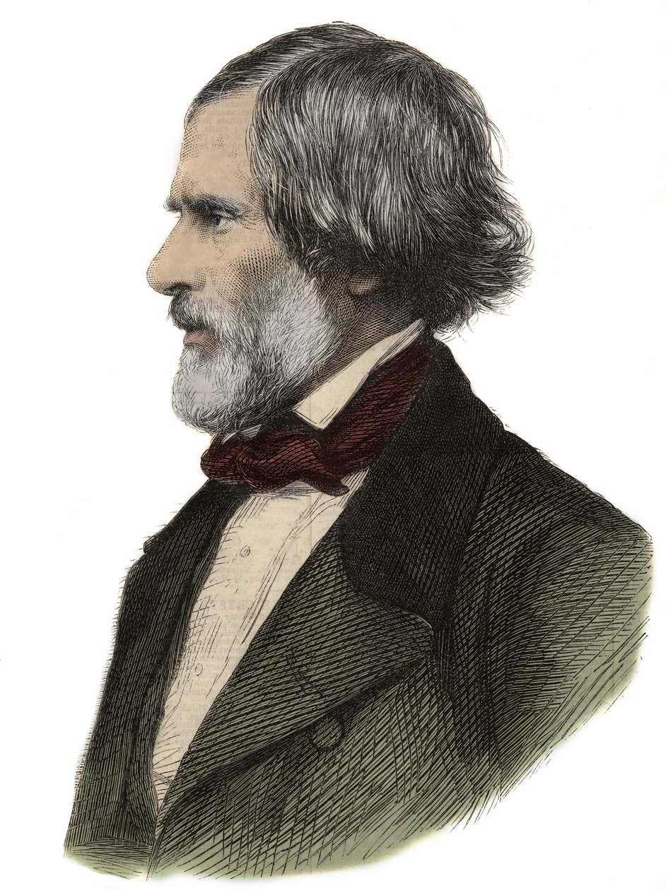 Muotokuva John Gibsonista (1790-1866), englantilainen kuvanveistäjä - John Gibson, brittiläinen kuvanveistäjä tekijältä Unknown artist