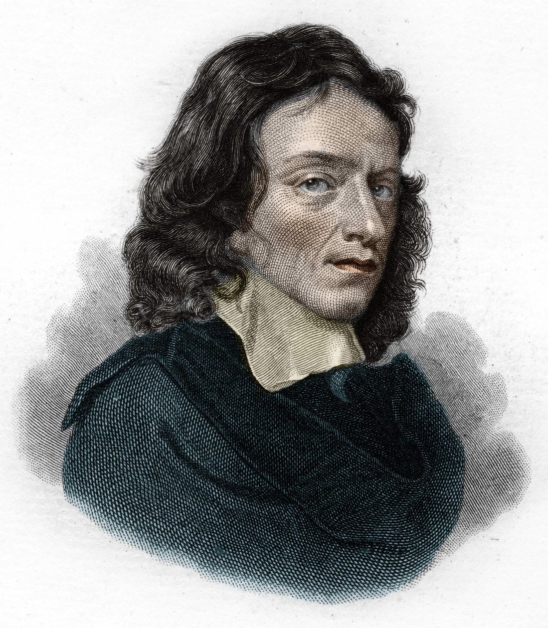 John Miltonin muotokuva, englantilainen runoilija ja esseisti (1608 - 1674) tekijältä Unknown artist