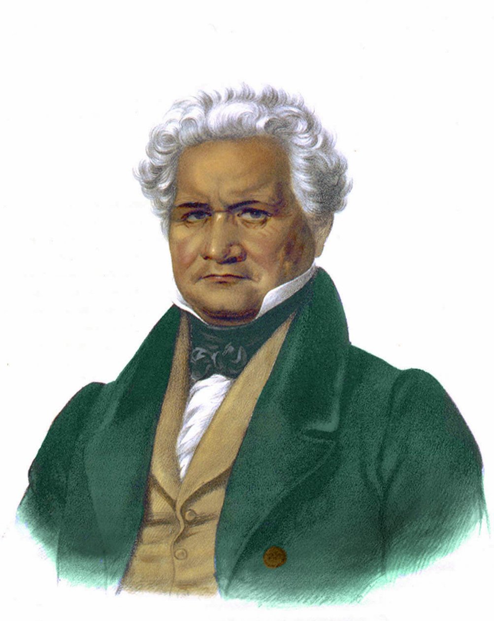John Ridgen muotokuva, kaiverrus 1838. tekijältä Unknown artist
